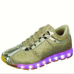 Women Rechargeable Led Fashion Sneaker Glitter